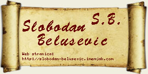 Slobodan Belušević vizit kartica